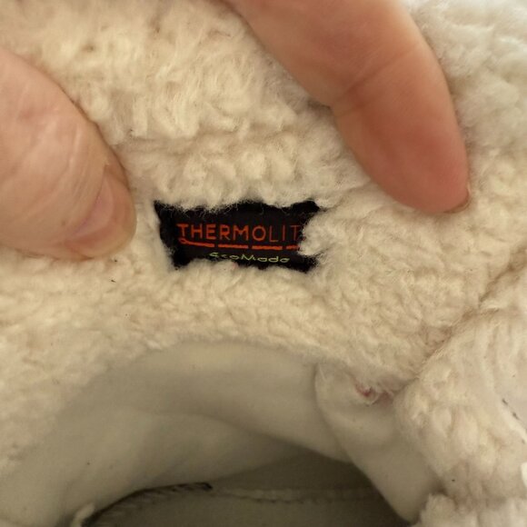 Cat & Jack Girls Pink Gray Faux Fur Winter Boots Size 13 Thermolite Insulation - Picture 3 of 8